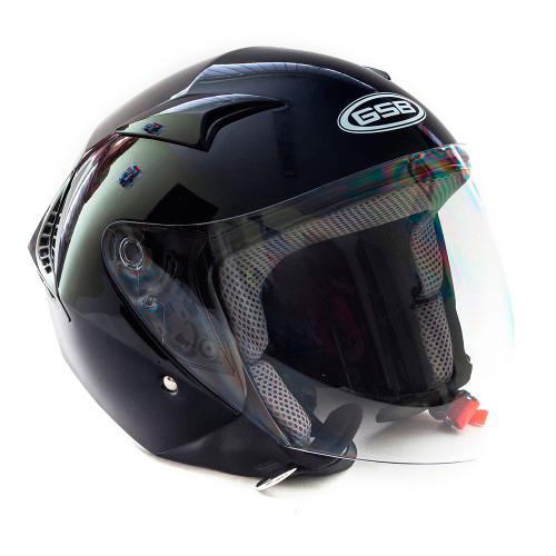 Шлем открытый GSB G-240 Black Glossy