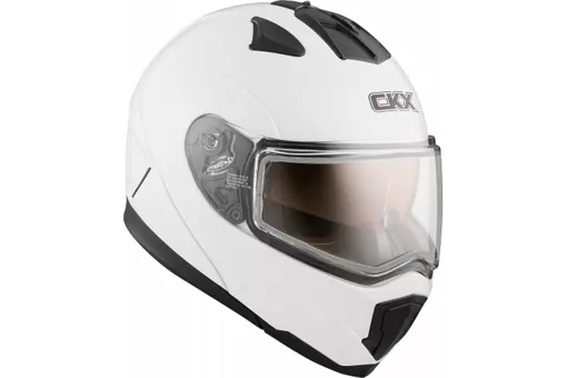 Шлем снегоходный модулярный CKX TRANZ 1.5 RSV SOLID DL белый матовый  в интернет Магазине Аллигатор Красноярск