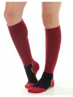 Носки женские длинные Brubeck Thermo бордо BTR-001 в интернет Магазине Аллигатор Красноярск