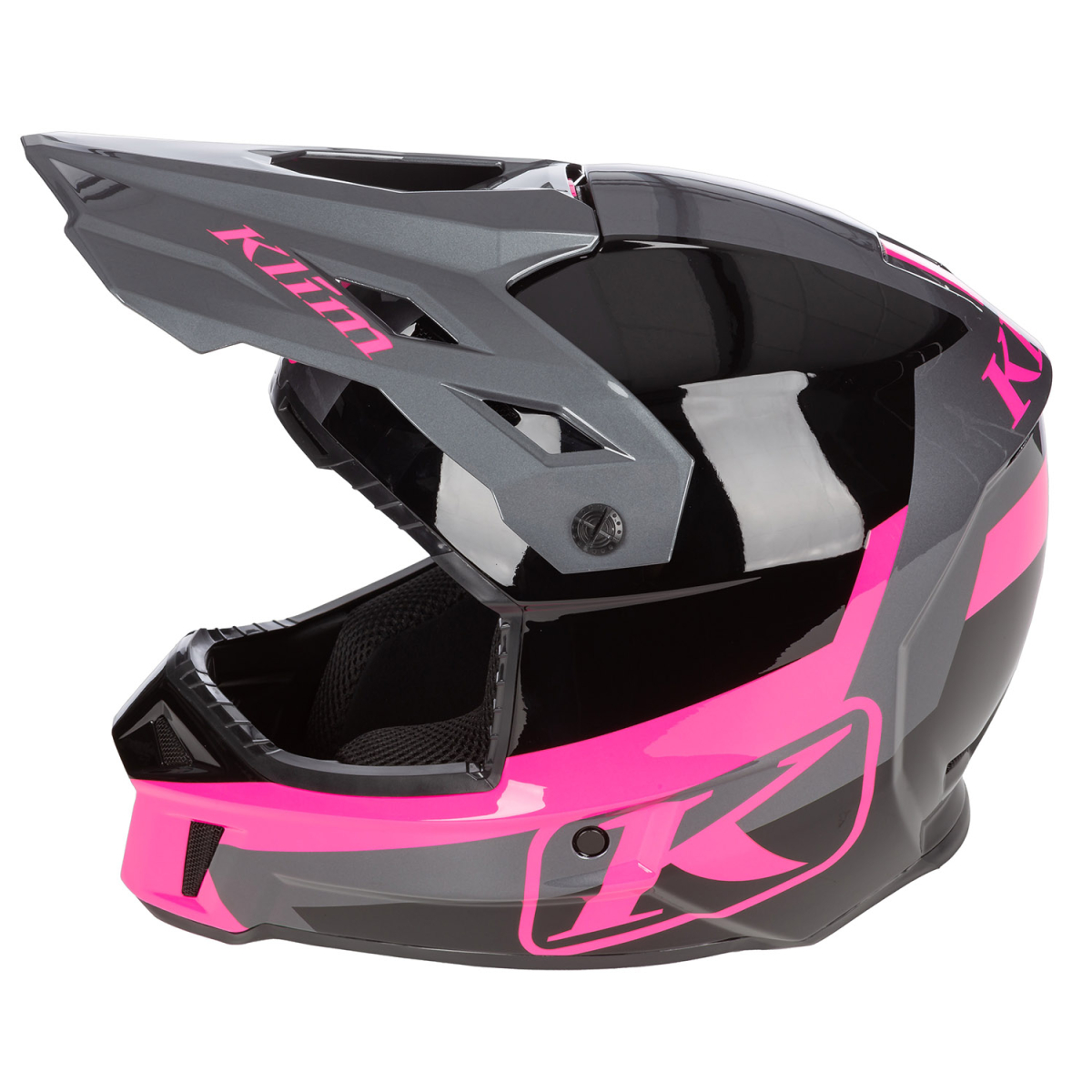 Шлем Klim F3  Elevate Black - Knockout Pink 3769-002-140-003 в интернет Магазине Аллигатор Красноярск