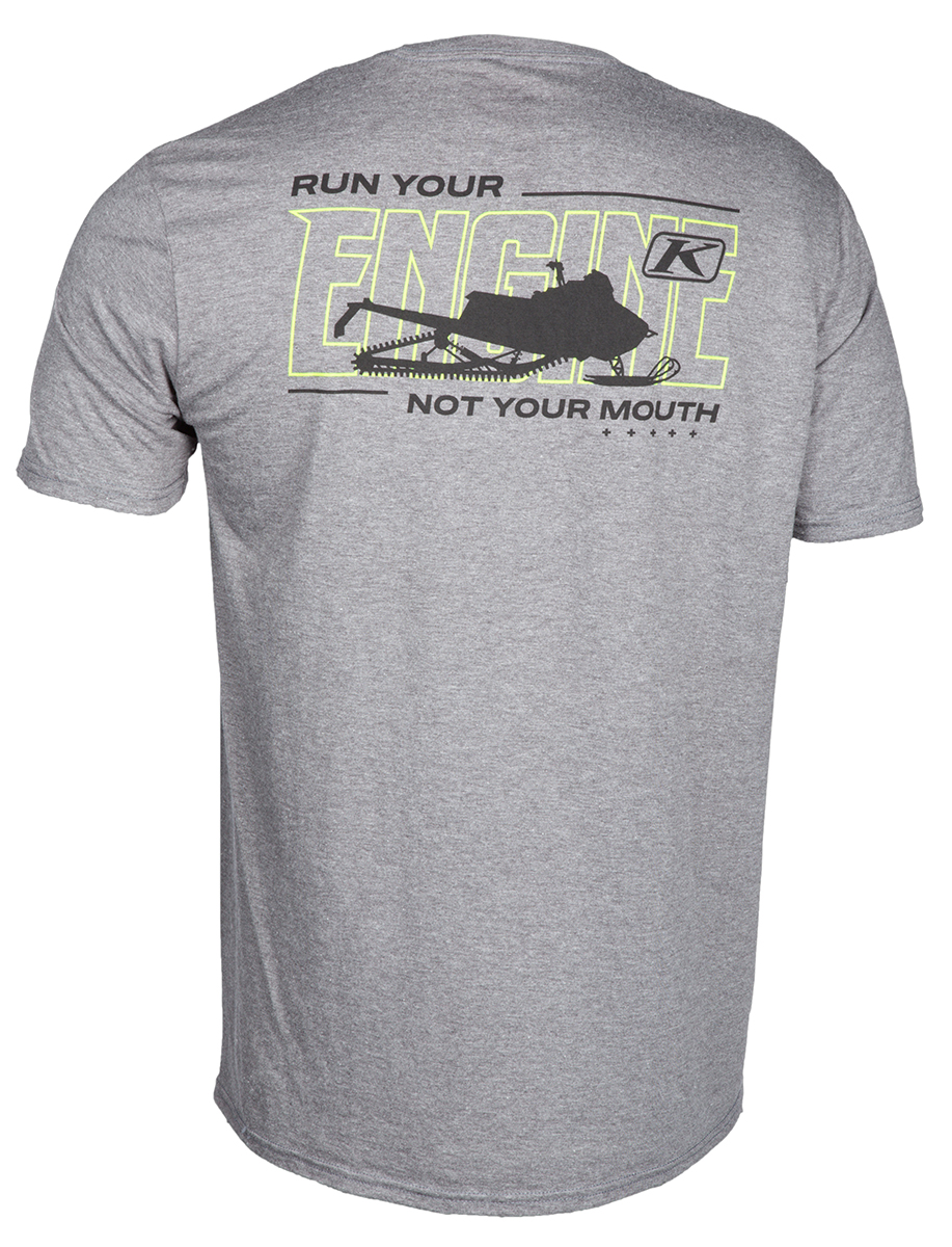 Футболка Klim RUN YOUR ENGINE SS T Gray- Hi-Vis 3777-000-140-601 в интернет Магазине Аллигатор Красноярск