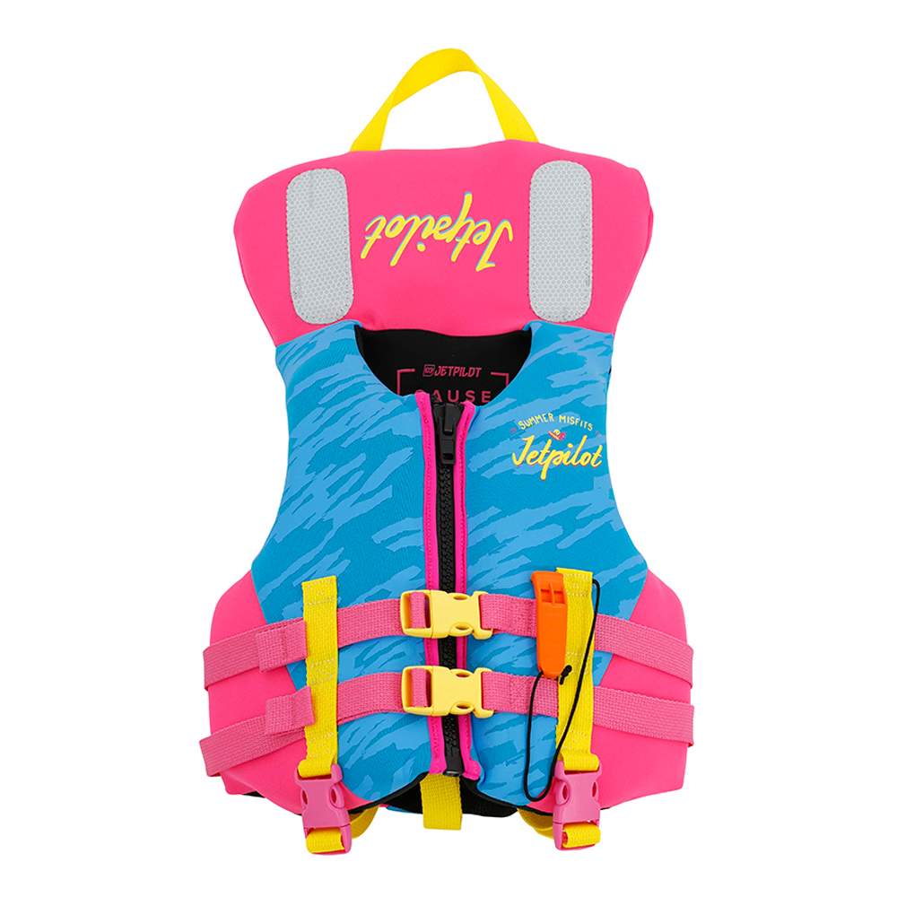 Спасательный жилет неопрен детский Jetpilot Cause Kids ISO 100N Neo Vest Girls Blue/Pink 4-6 years в интернет Магазине Аллигатор Красноярск