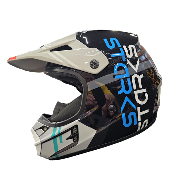 Шлем кроссовый STARKS Base SH MX1 черно-серый  в интернет Магазине Аллигатор Красноярск