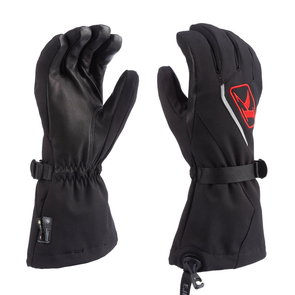 Перчатки Klim Klimate Gauntlet Black - Fiery Red 3239-005-130-017 в интернет Магазине Аллигатор Красноярск