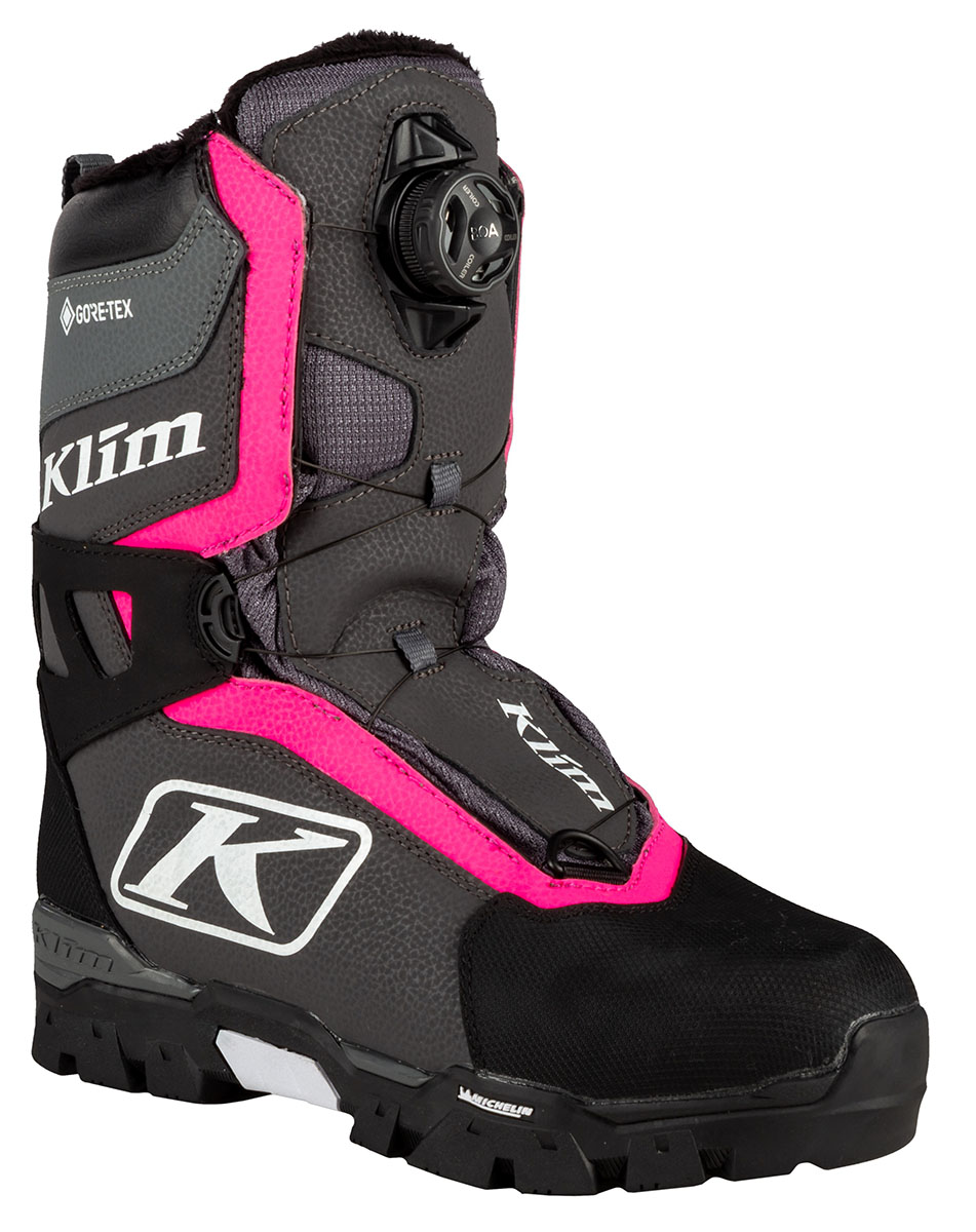 Снегоходные ботинки Klim Aurora GTX BOA  Knockout Pink 3390-001-006-700 в интернет Магазине Аллигатор Красноярск
