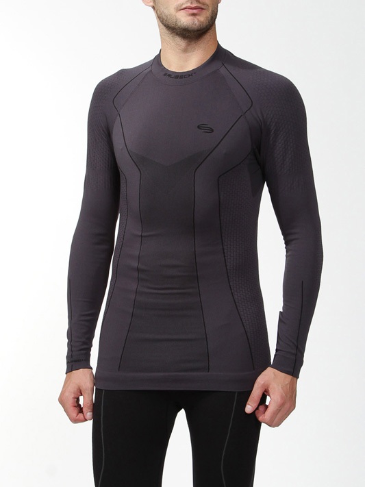 Термобелье Brubeck Thermo сорочка мужская черная LS11670 в интернет Магазине Аллигатор Красноярск