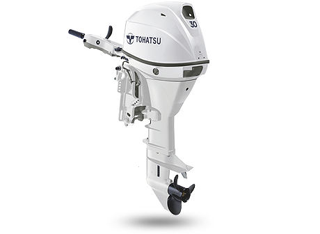 Лодочный мотор Tohatsu MFS 30CW EPTL (Beluga White) в интернет Магазине Аллигатор Красноярск