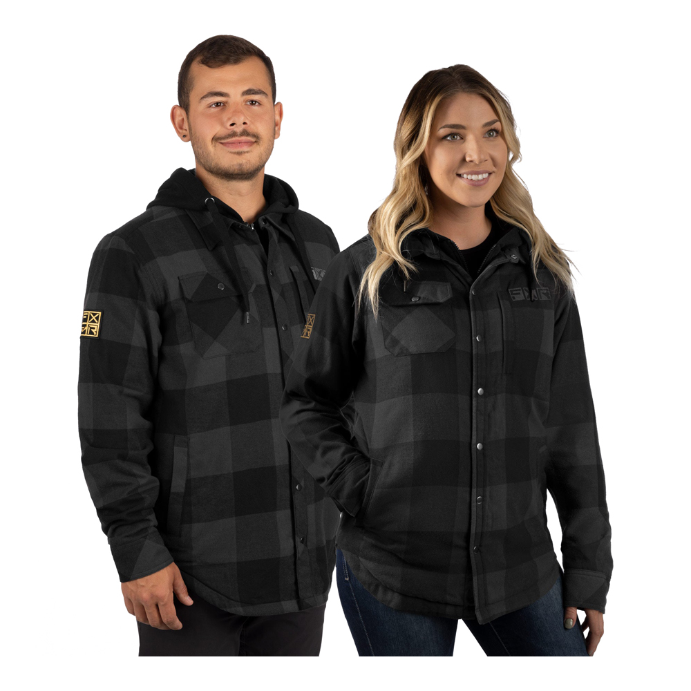 Куртка FXR Timber Flannel с утеплителем (Charcoal/Black) в интернет Магазине Аллигатор Красноярск