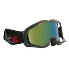 Очки снегоходные CKX FALCON, с однослойной линзой, хромированный зеленый, камуфляж в интернет Магазине Аллигатор Красноярск