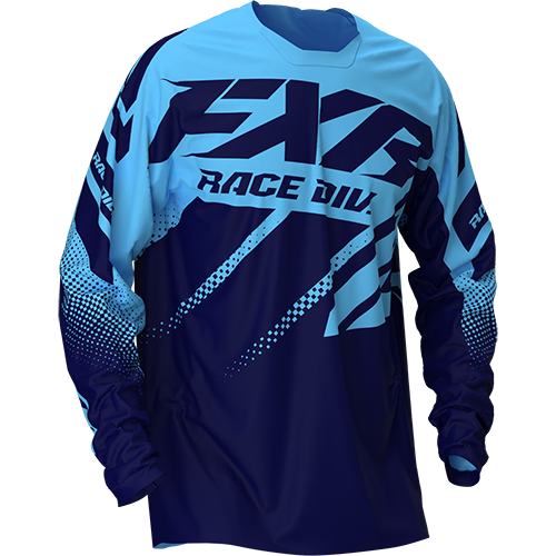 Джерси FXR CLUTCH MX (Sky Blue/Midnight Fade) 203303-5347 в интернет Магазине Аллигатор Красноярск