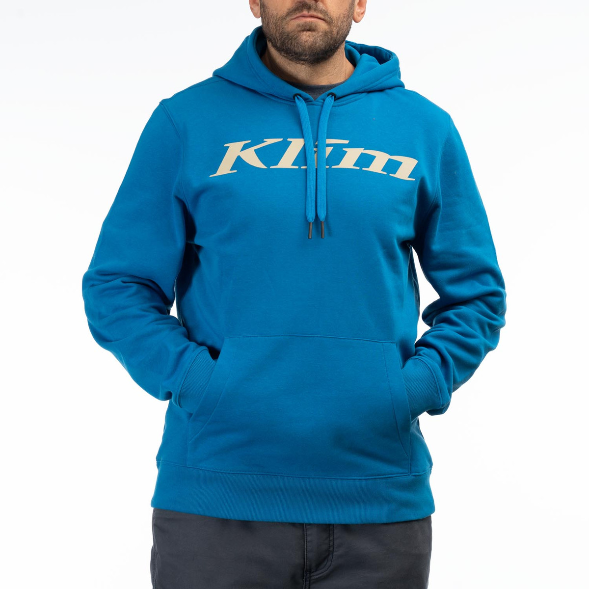 Blue hoodie sweater on sale