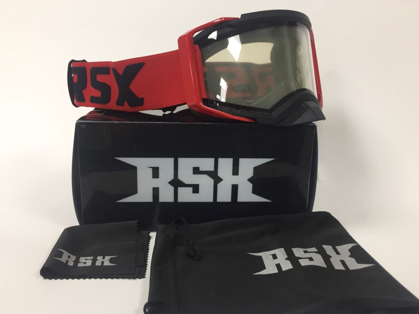 Очки RSX Blizzard Winter (черный/красный/красный) двойное прозрачное стекло в интернет Магазине Аллигатор Красноярск