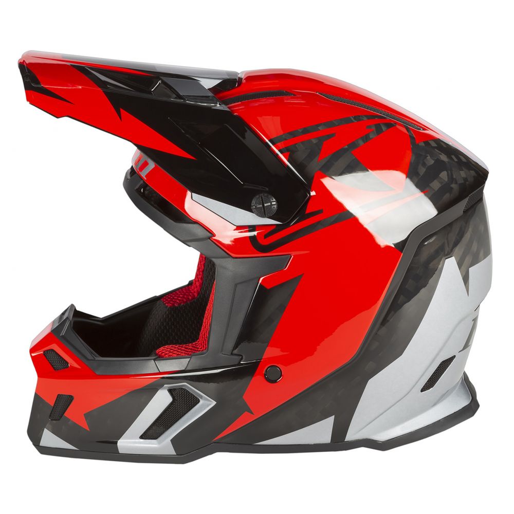 Шлем Klim F5 Enduro ECE Amp Fiery Red/Metallic Silver 3910-000-000-018 в интернет Магазине Аллигатор Красноярск