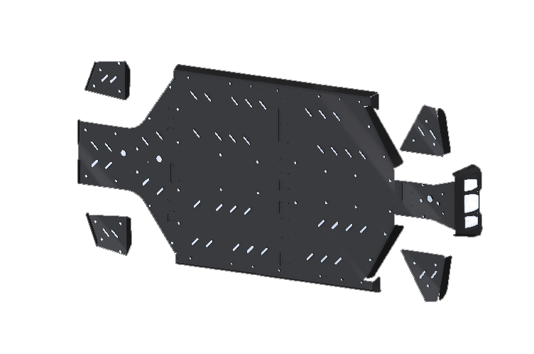 Комплект защиты днища для UFORCE U10XL PRO EPS Highland в интернет Магазине Аллигатор Красноярск