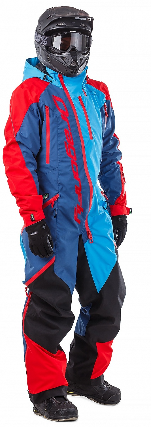 Комбинезон снегоходный Dragonfly Extreme  Blue-Red в интернет Магазине Аллигатор Красноярск