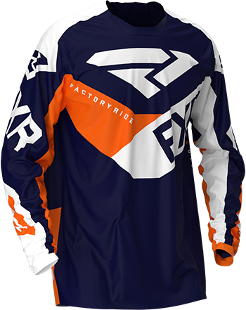 Джерси FXR PODIUM MX (Midnight/White/Orange) 203301-4701 в интернет Магазине Аллигатор Красноярск