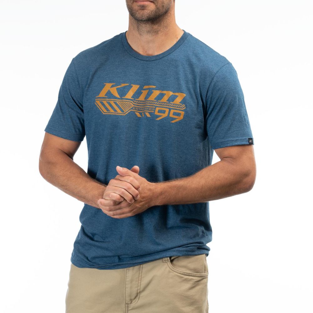 Футболка Klim Foundation Tri-blend Heathered Neptune - Golden Brown 3690-000-130-208 в интернет Магазине Аллигатор Красноярск