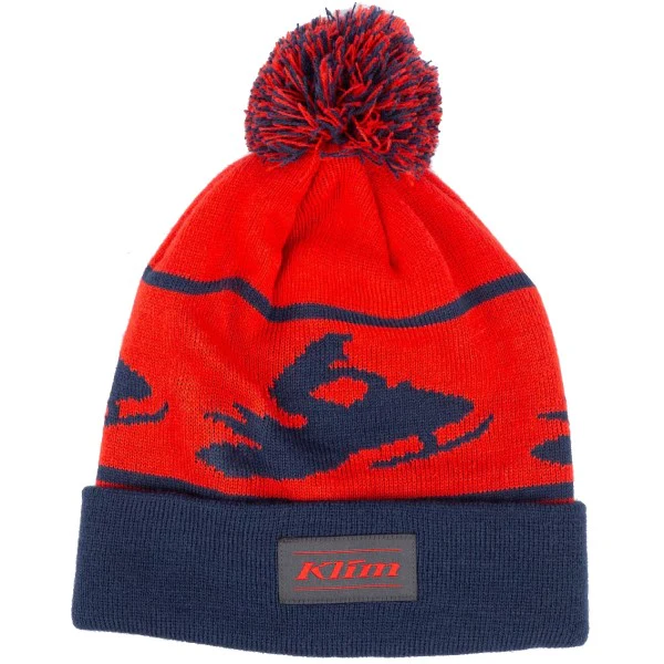 Шапка Klim Bomber Beanie Fiery Red/Dress Blues 6028-002-000-124 в интернет Магазине Аллигатор Красноярск