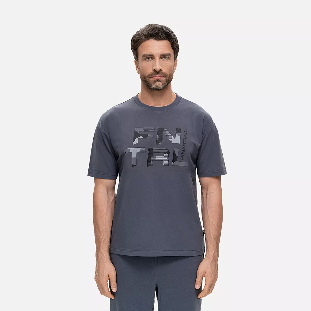 Футболка Finntrail BIG LOGO 6733 DarkGrey в интернет Магазине Аллигатор Красноярск