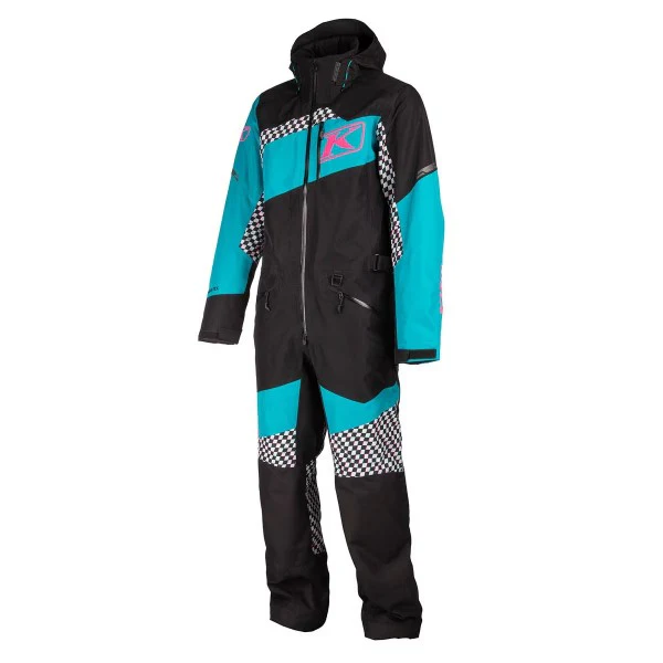 Комбинезон снегоходный Klim Ripsa One-Piece Black - Arctic Teal  3936-001-150-030 в интернет Магазине Аллигатор Красноярск