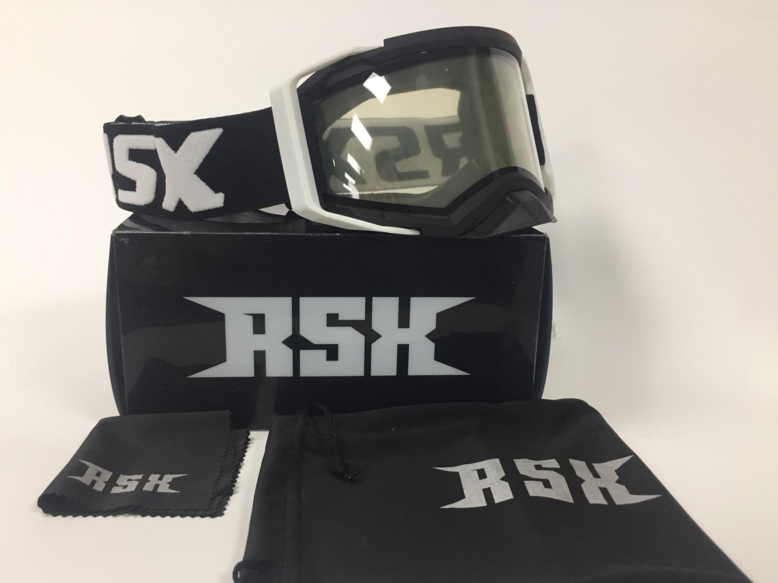 Очки RSX Blizzard Winter (черный/белый/черный) двойное прозрачное стекло в интернет Магазине Аллигатор Красноярск