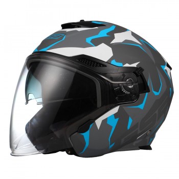 Шлем кроссовый GSB G-263 BLUE CAMO (GREY MATT / BLUE) в интернет Магазине Аллигатор Красноярск