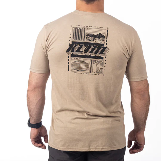 Футболка Klim Vision Tri-blend Tee Desert Tan Heather - Black 6753-000-130-962 в интернет Магазине Аллигатор Красноярск