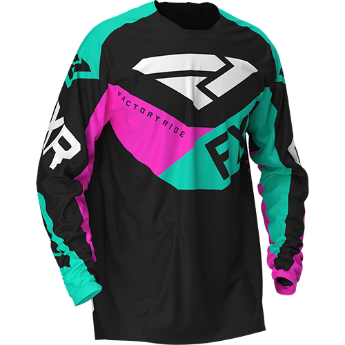 Джерси FXR PODIUM MX (Black/Mint/Elec Pink) 203301-1052 в интернет Магазине Аллигатор Красноярск