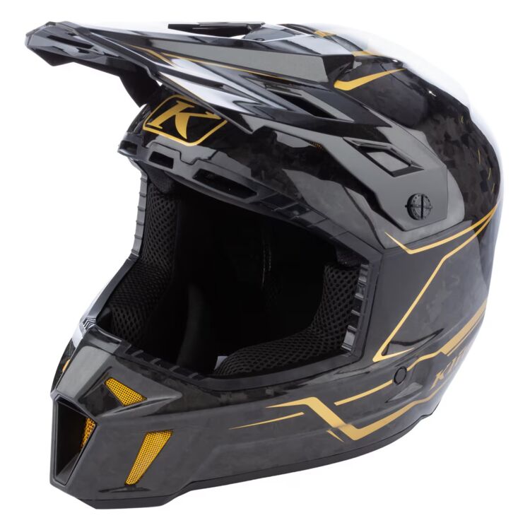 Шлем Klim F3 Carbon Pro Snowmobil ECE Forged Gold Vein 3794-000-160-009 в интернет Магазине Аллигатор Красноярск