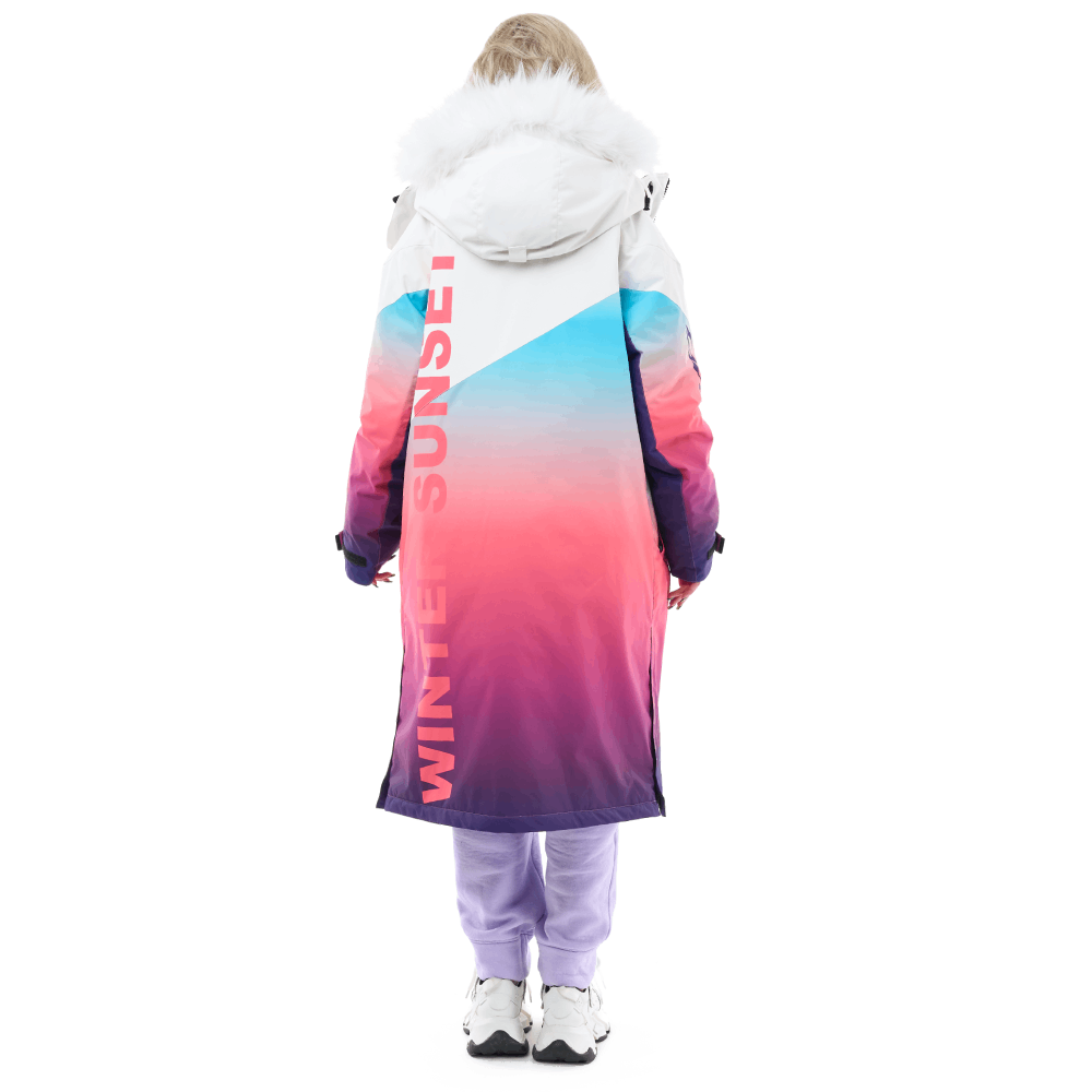 Плащ зимний RACE COAT WINTER SUNSET Woman Coral - Blue 840250-25-184 в интернет Магазине Аллигатор Красноярск