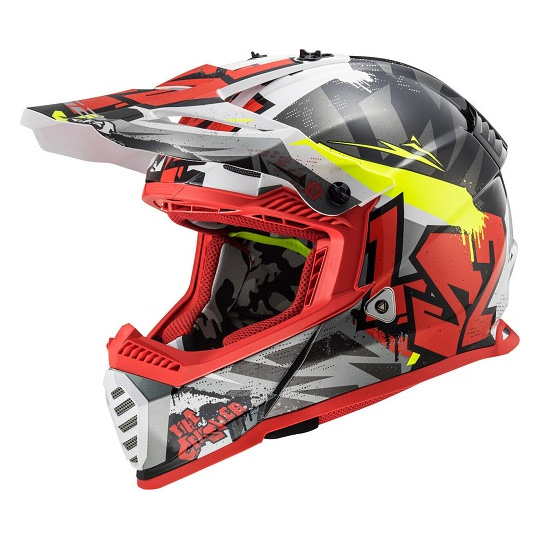 Шлем кроссовый CFMOTO MX437 FAST CRUSHER (черно-красный) в интернет Магазине Аллигатор Красноярск