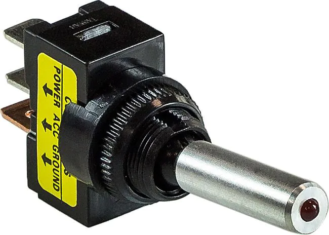 Трёхпозиционный переключатель с подцветкой вкл/выкл/вкл (тумблер) 310068 в интернет Магазине Аллигатор Красноярск