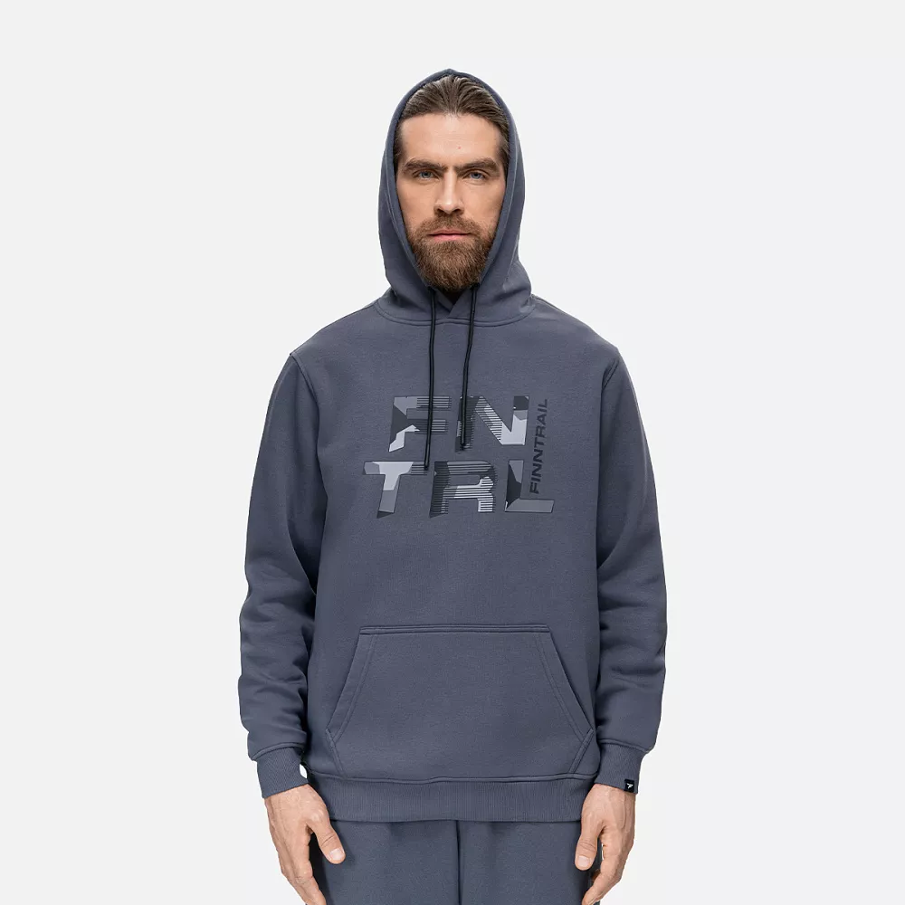 Худи Finntrail BIG LOGO 6830 DarkGrey  в интернет Магазине Аллигатор Красноярск
