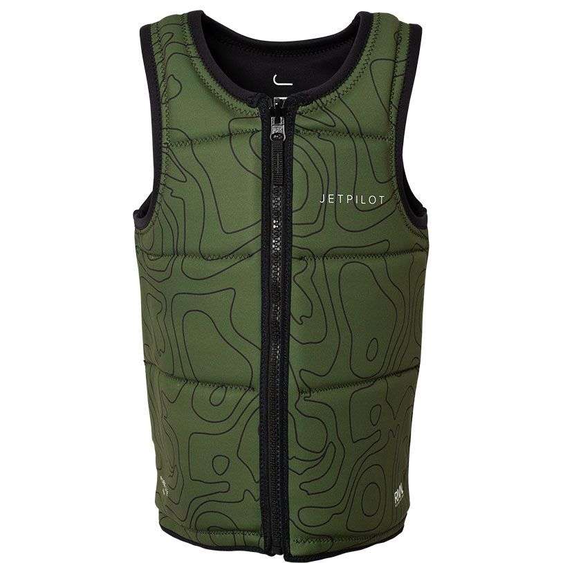 Спасательный жилет неопреновый мужской Jetpilot Rival Reversible FE Neo Vest Black/Military S22 в интернет Магазине Аллигатор Красноярск