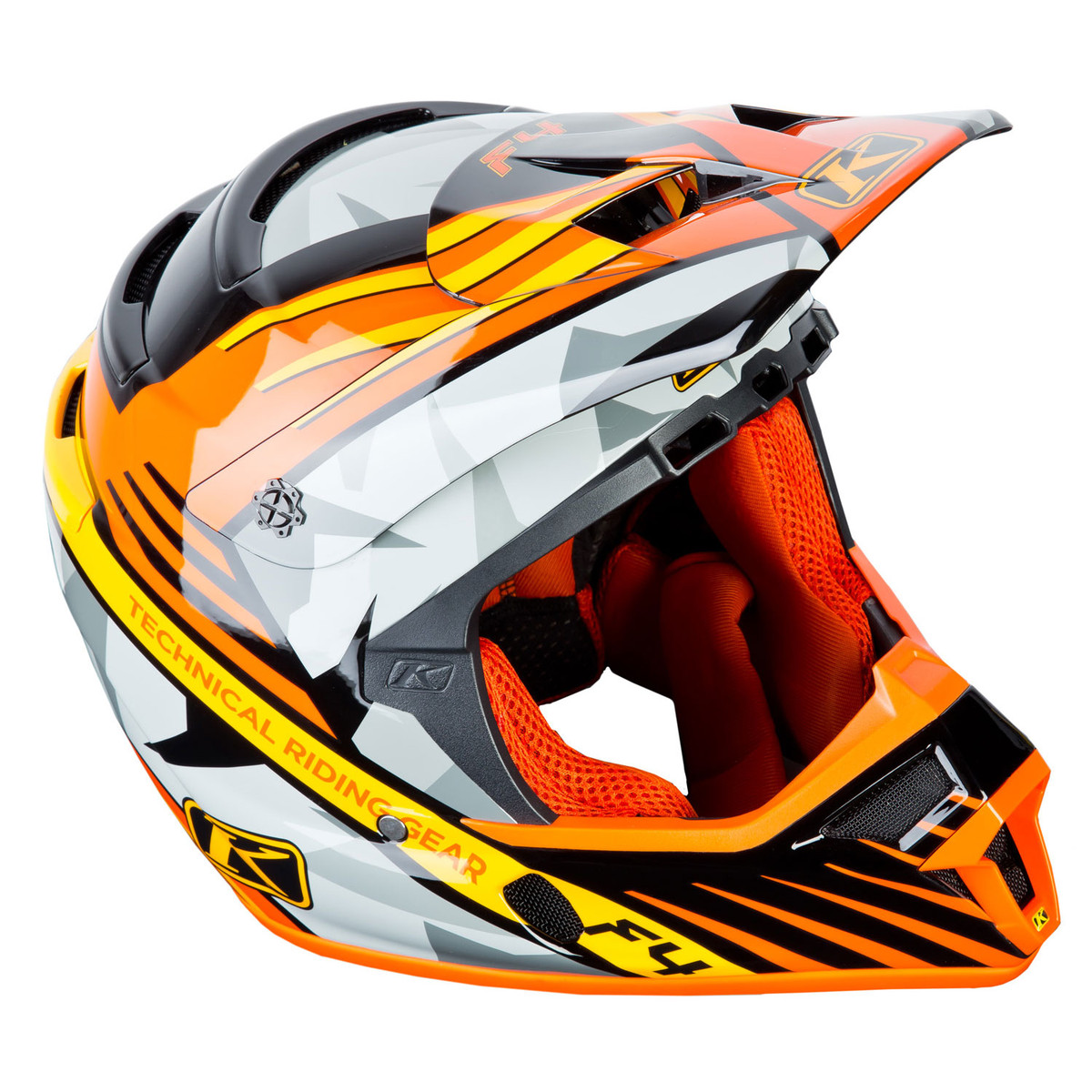 Шлем Klim F4 Helmet ECE Shattered Orange 5106-001-140-402 в интернет Магазине Аллигатор Красноярск