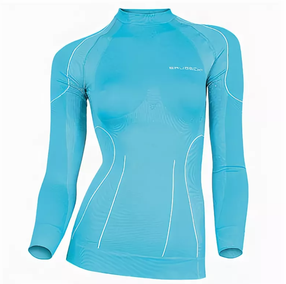 Термобелье Brubeck Thermo сорочка женская бирюзовая LS01430 в интернет Магазине Аллигатор Красноярск