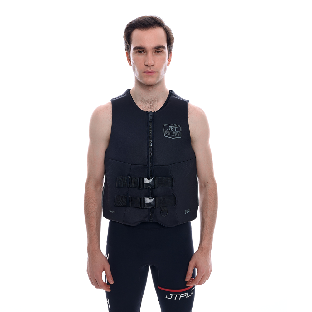 Спасательный жилет для гидроцикла неопрен мужской Jetpilot CAUSE MENS S-GRIP F/E ECO VEST BLACK  в интернет Магазине Аллигатор Красноярск