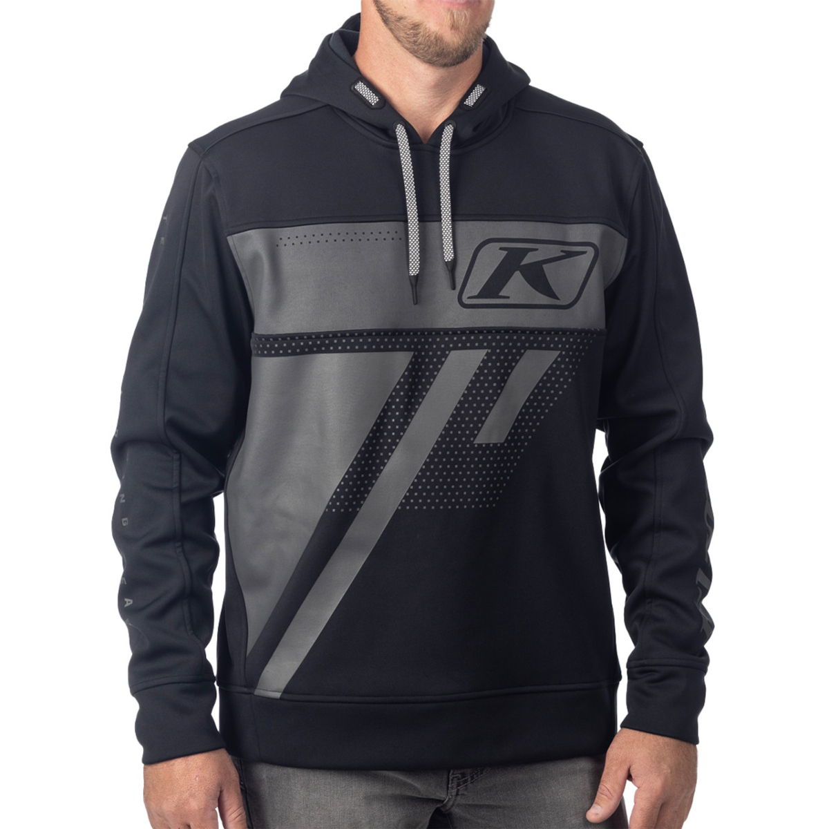 Кофта с капюшоном Klim Archer Pullover Hoodie Black - Asphalt 6618-000-130-005 в интернет Магазине Аллигатор Красноярск