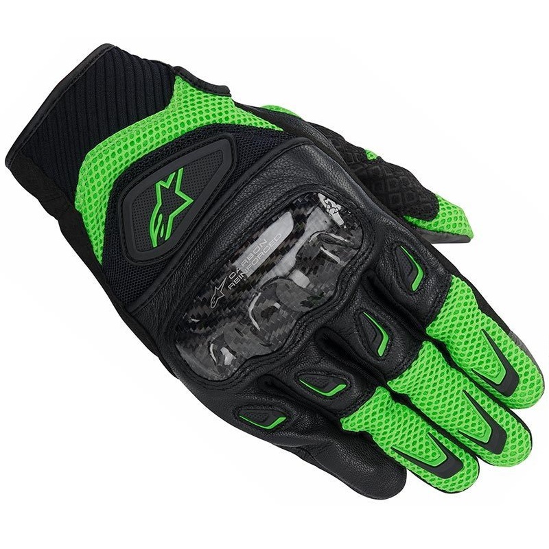 Мотоперчатки ALPINESTARS SMX-2 AC GLOVE зелено-черные 3567714 в интернет Магазине Аллигатор Красноярск