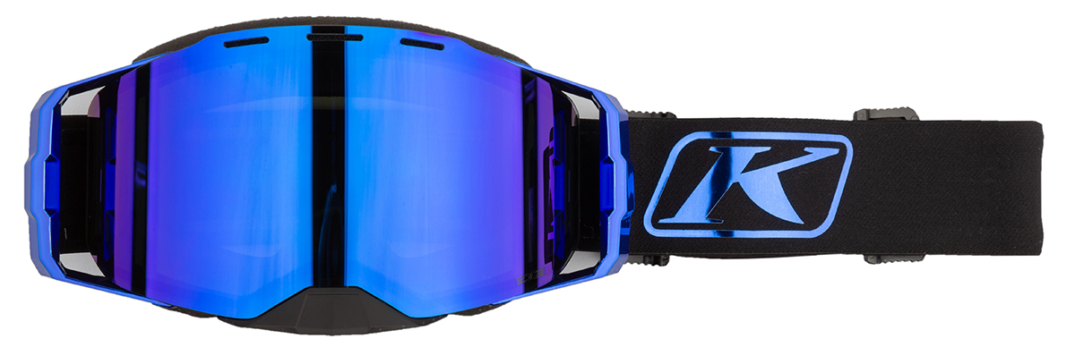 Очки Klim Edge Goggle Focus Blue Chrome Dark Smoke Blue Mirror 3188-000-000-005 в интернет Магазине Аллигатор Красноярск