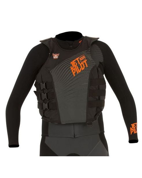 Cпасательный жилет нейлон мужской Jetpilot Matrix Pro Nylon Vest IOS 50N Char/Orange  в интернет Магазине Аллигатор Красноярск