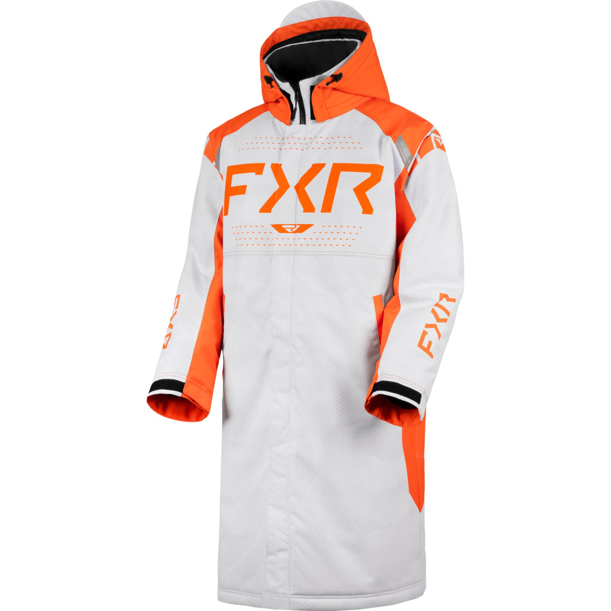 Пальто FXR Warm-Up с утеплителем (White Hex/Orange) 250033-0230 в интернет Магазине Аллигатор Красноярск
