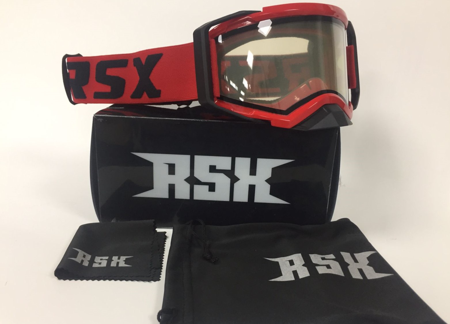 Очки RSX Blizzard Winter (красный/черный/красный) двойное прозрачное стекло в интернет Магазине Аллигатор Красноярск