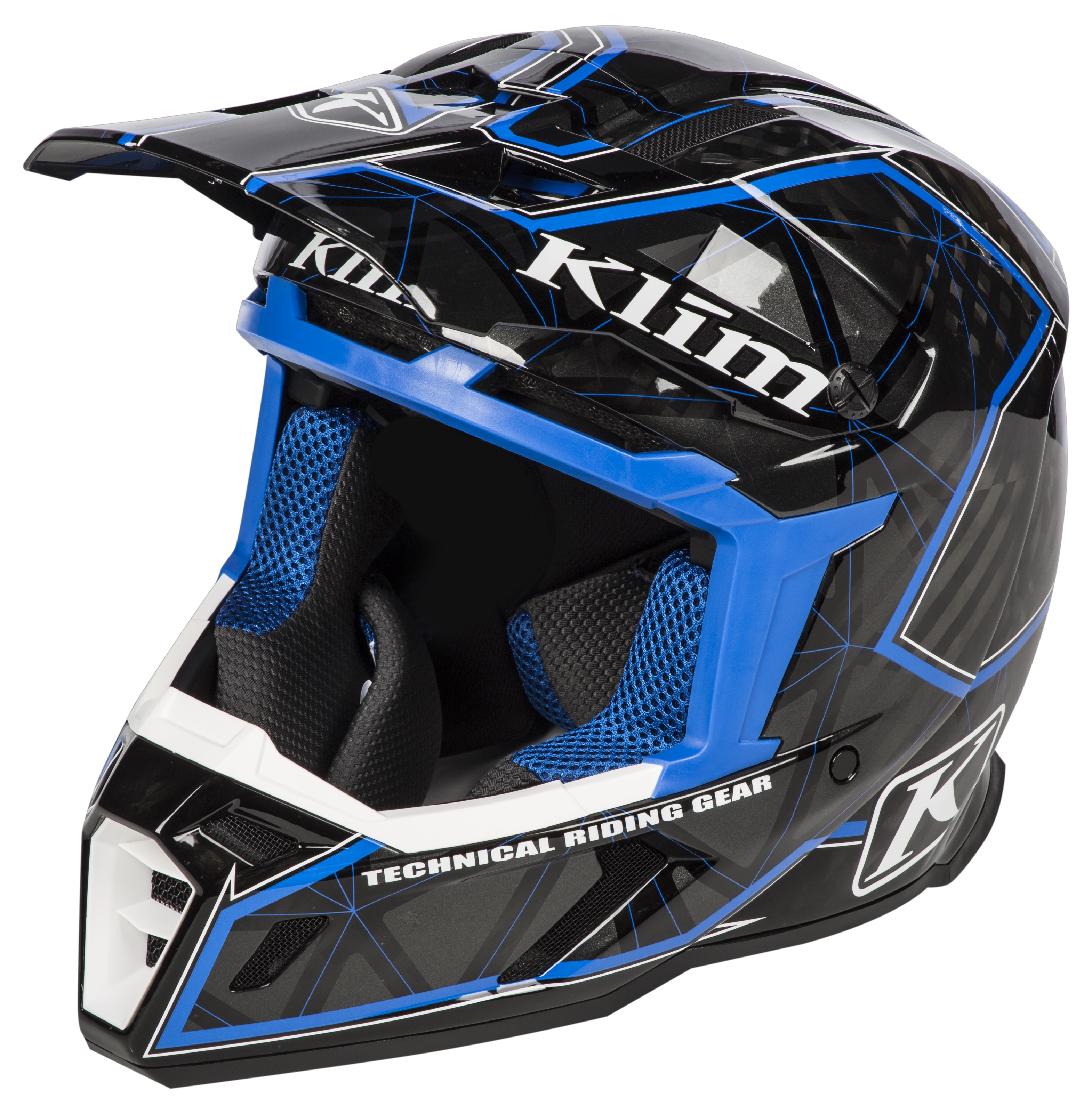 Шлем Klim F5 Helmet Demolish Blue 3910-000-150-008 в интернет Магазине Аллигатор Красноярск