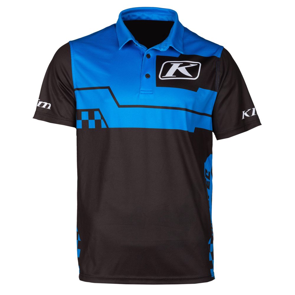 Поло Klim Launch Electric Blue Lemonade - Black 4100-003-130-211 в интернет Магазине Аллигатор Красноярск