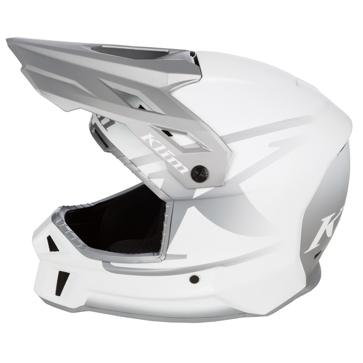 Шлем Klim F3 Icon White - Monument Gray 3769-002-140-004 в интернет Магазине Аллигатор Красноярск