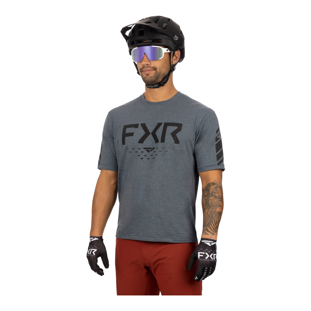 Футболка FXR Helium Tech (Steel Heather/Black) 232062-0310 в интернет Магазине Аллигатор Красноярск
