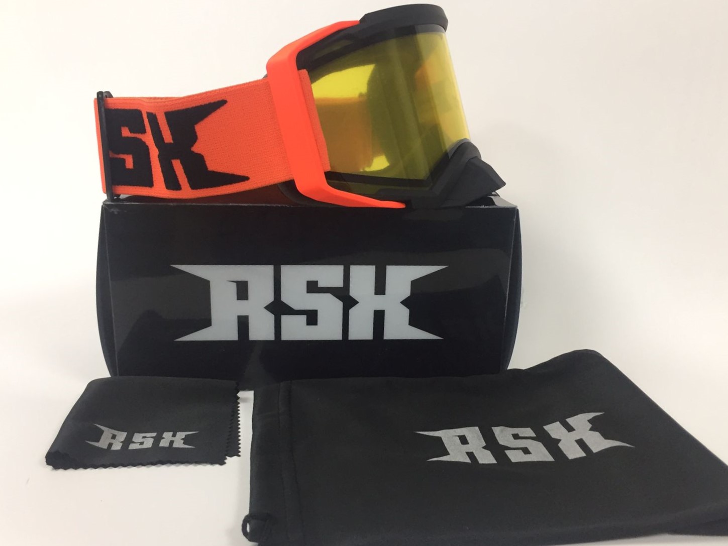Очки RSX Blizzard Winter (черный/оранжевый/оранжевый) двойное желтое стекло в интернет Магазине Аллигатор Красноярск