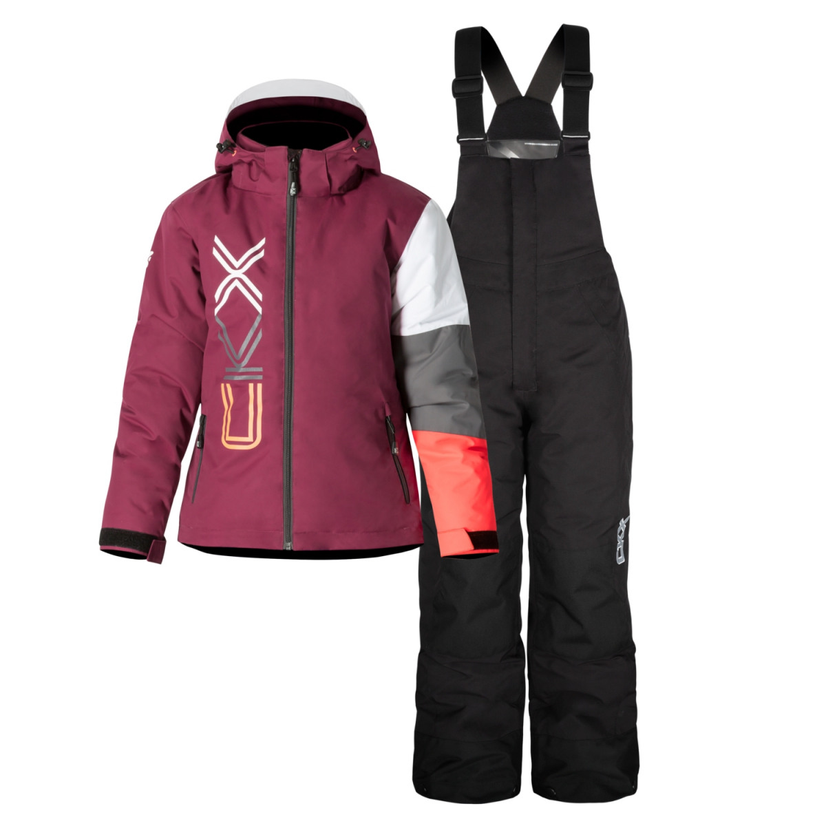 Костюм снегоходный для девочек CKX MIRAGE, розовый/темно-синий в интернет Магазине Аллигатор Красноярск