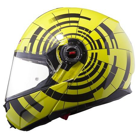 Шлем LS2 FF386 ABYSS BLACK HI-VIS YELLOW  в интернет Магазине Аллигатор Красноярск